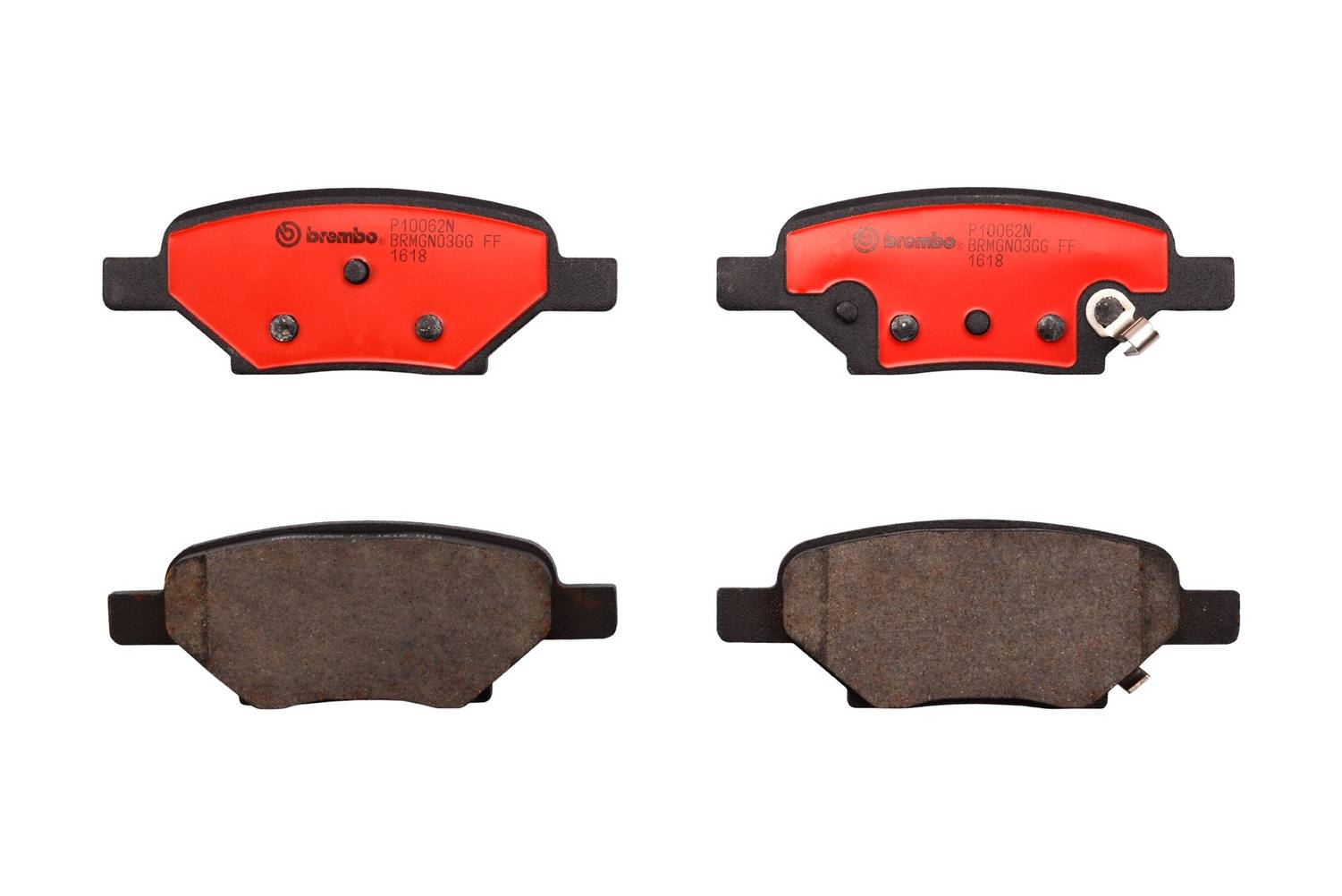 Chevrolet Pontiac Saturn Disc Brake Pad Set - Rear (Ceramic) 25864605 Brembo