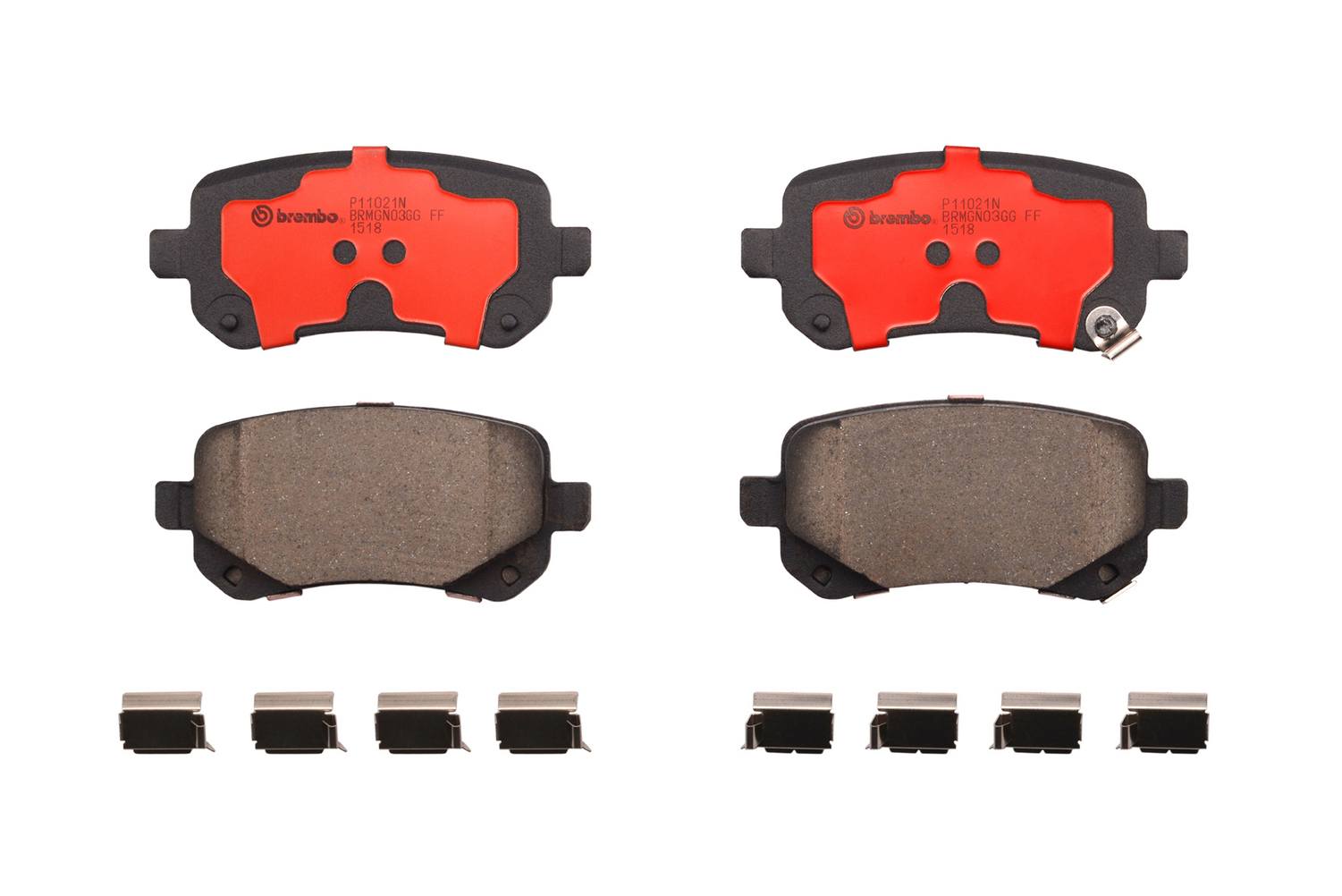 Chrysler Dodge Volkswagen Disc Brake Pad Set - Rear (Ceramic) 7B0698451A Brembo