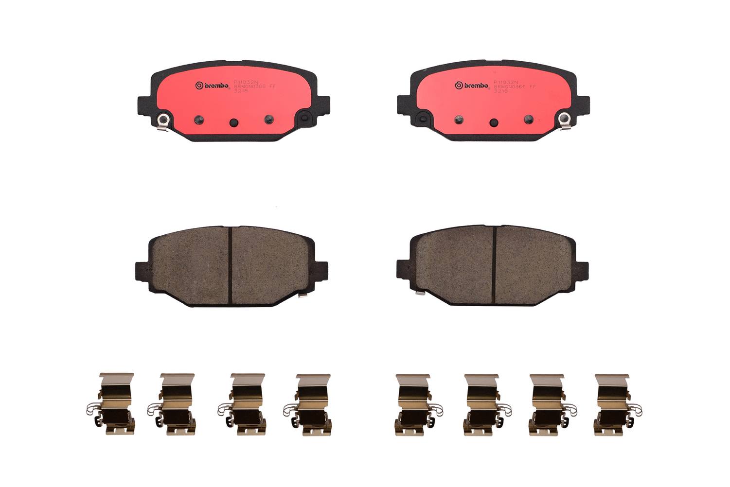 Chrysler Ram Volkswagen Disc Brake Pad Set - Rear (Ceramic) 7B0698451F Brembo