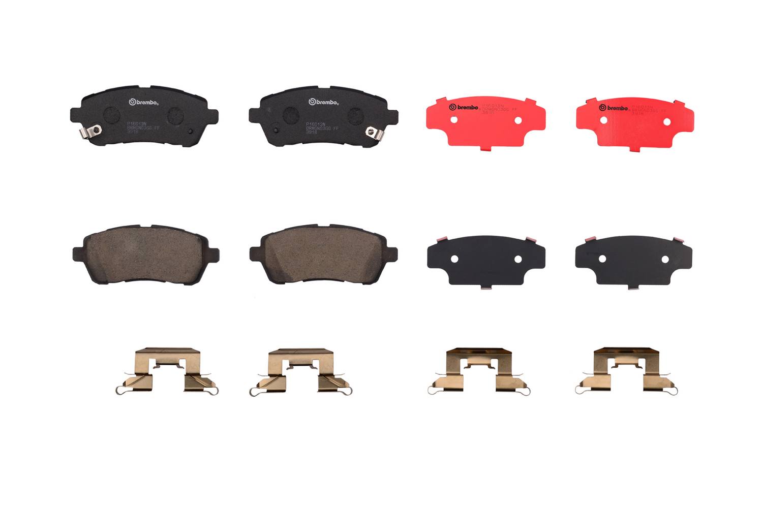 Mazda Disc Brake Pad Set - Front (Ceramic) D0YN3328ZB Brembo