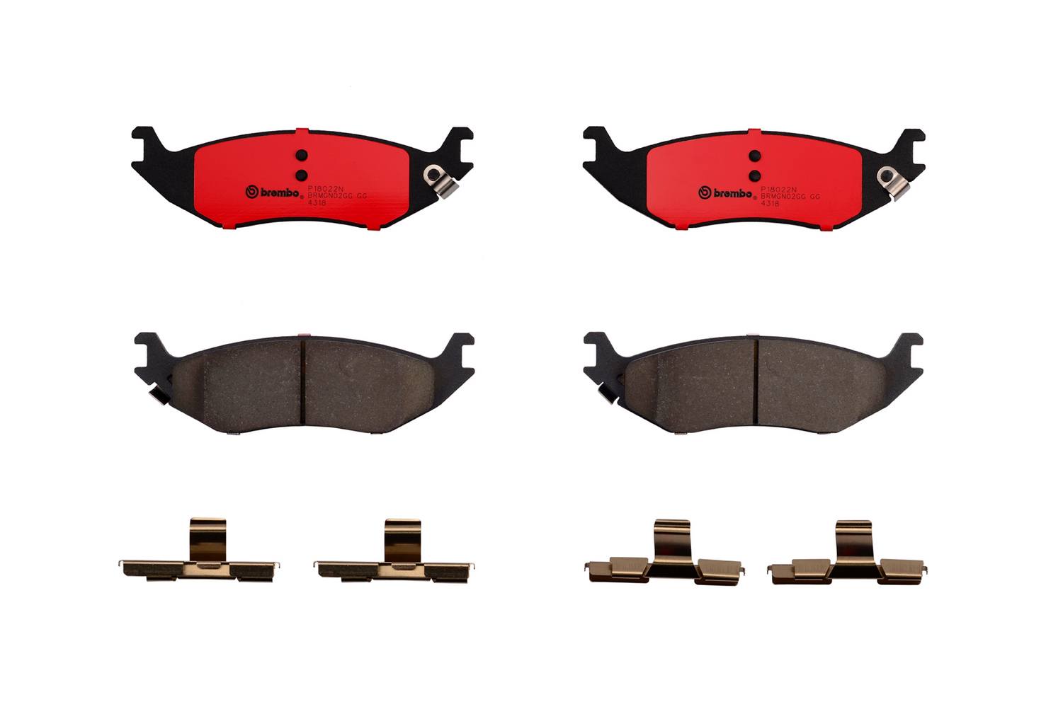 Dodge Disc Brake Pad Set - Rear (Ceramic) 5080563AA Brembo