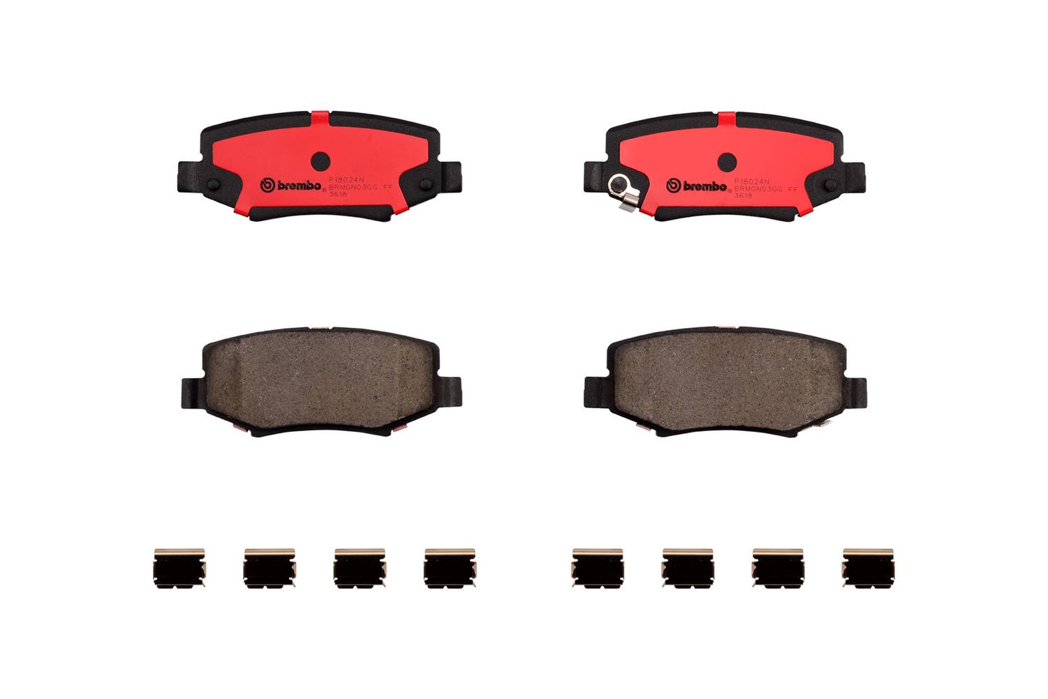 Dodge Jeep Disc Brake Pad Set - Rear (Ceramic) 68003776AA Brembo