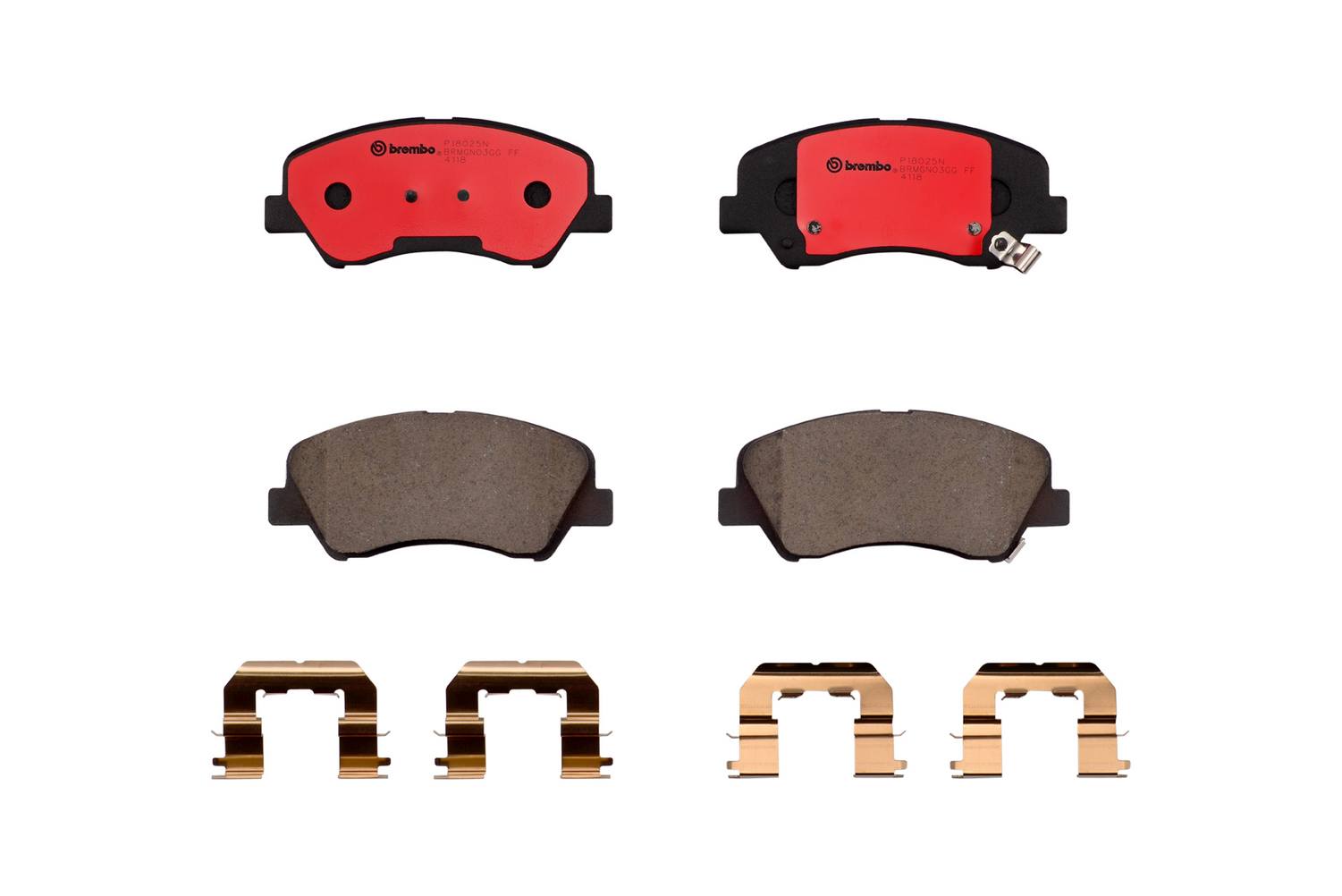 Kia Hyundai Disc Brake Pad Set - Front (Ceramic) 58101H9A60 Brembo