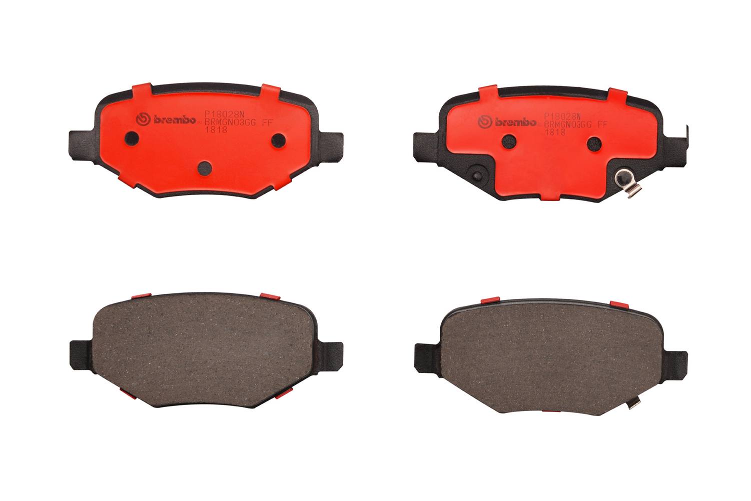 Chrysler Dodge Ram Disc Brake Pad Set - Rear (Ceramic) 68192439AB Brembo