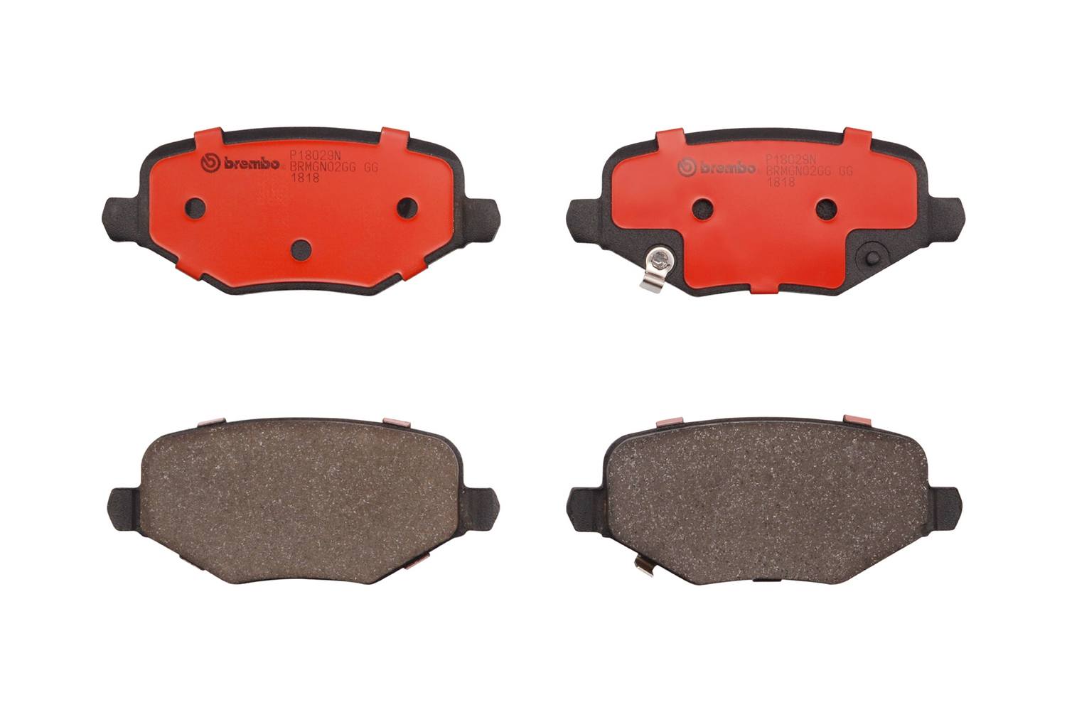 Chrysler Dodge Volkswagen Disc Brake Pad Set - Rear (Ceramic) 7B0698451G Brembo