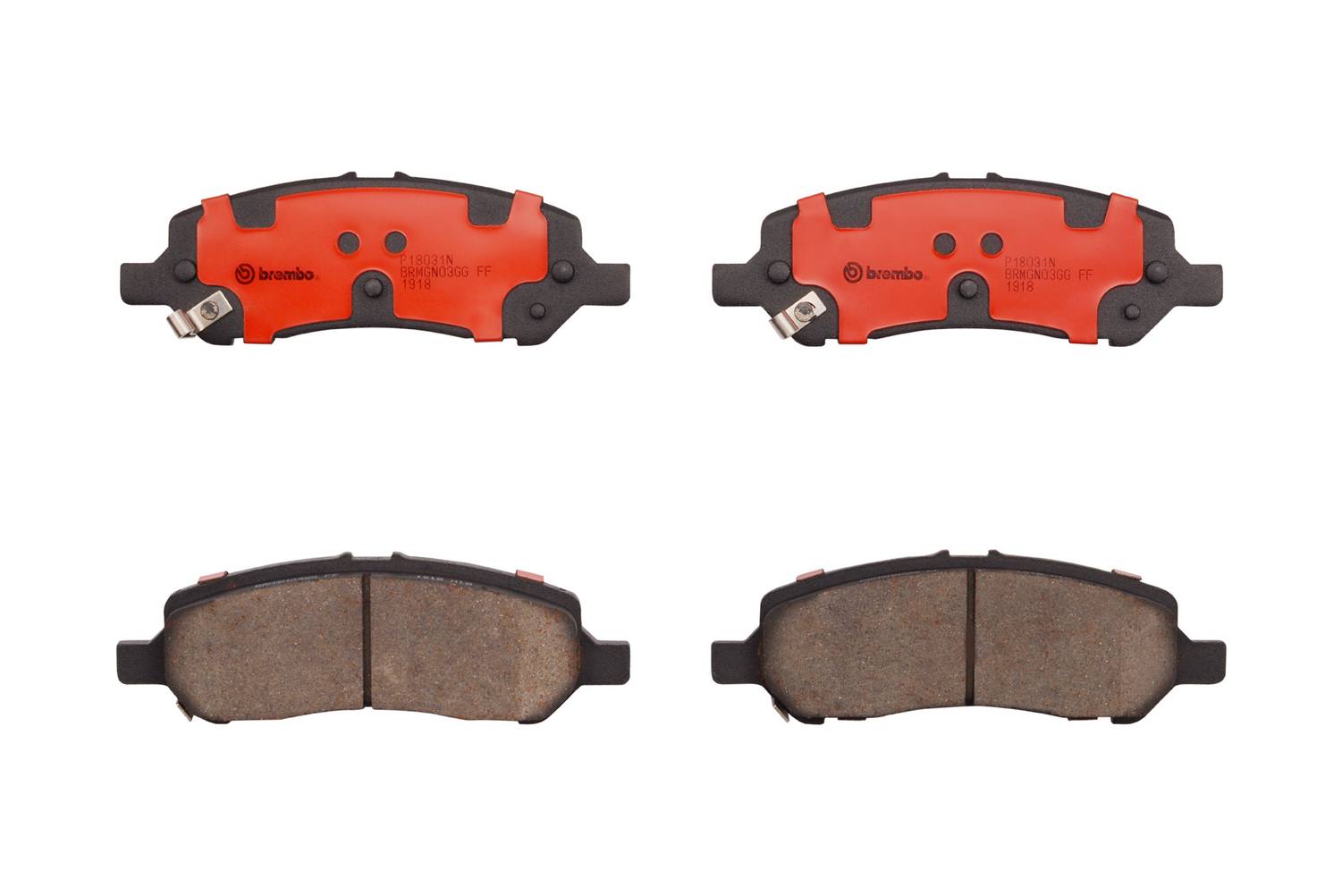 Dodge Disc Brake Pad Set - Rear (Ceramic) 68163822AB Brembo