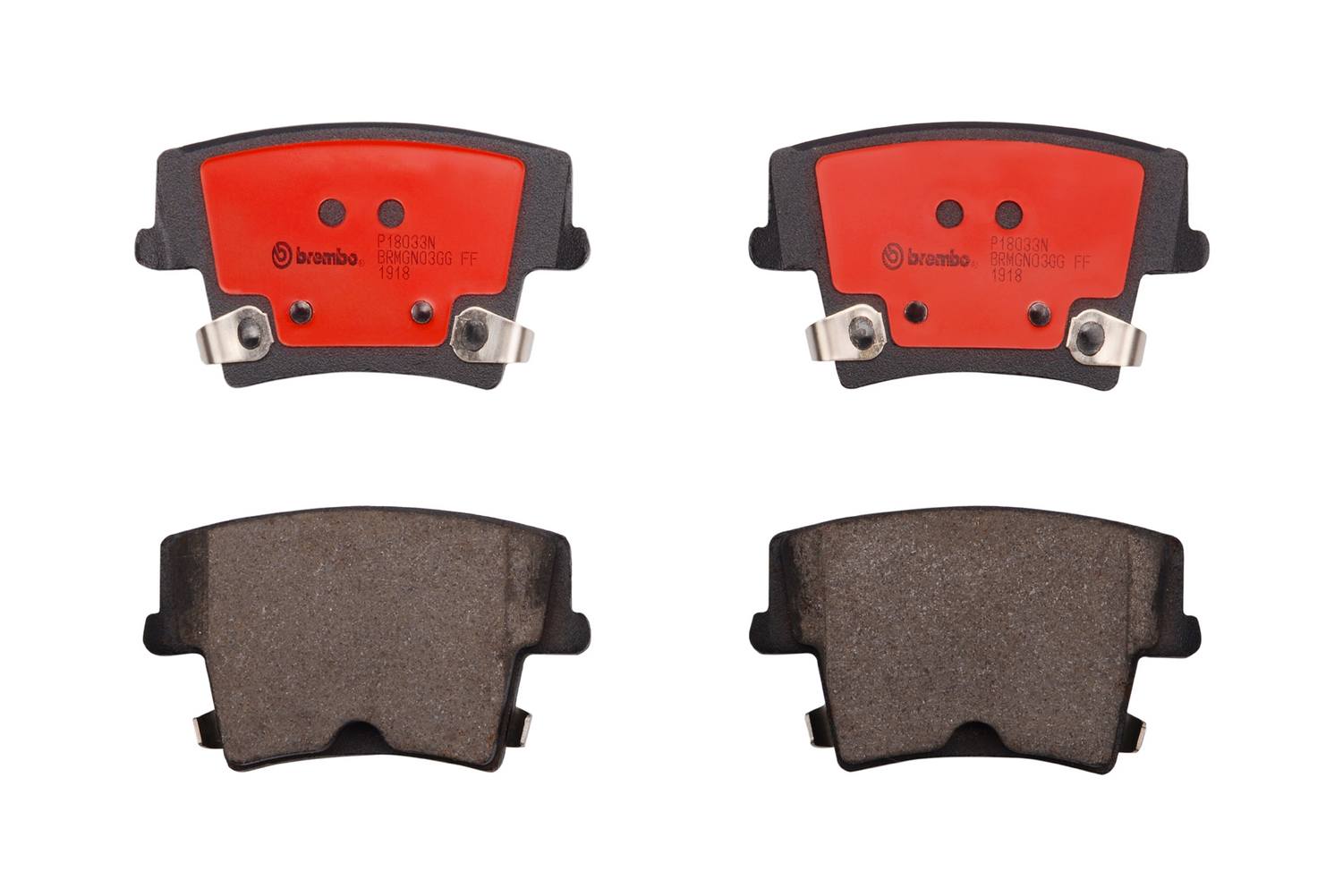 Dodge Disc Brake Pad Set - Rear (Ceramic) 68001440AC Brembo