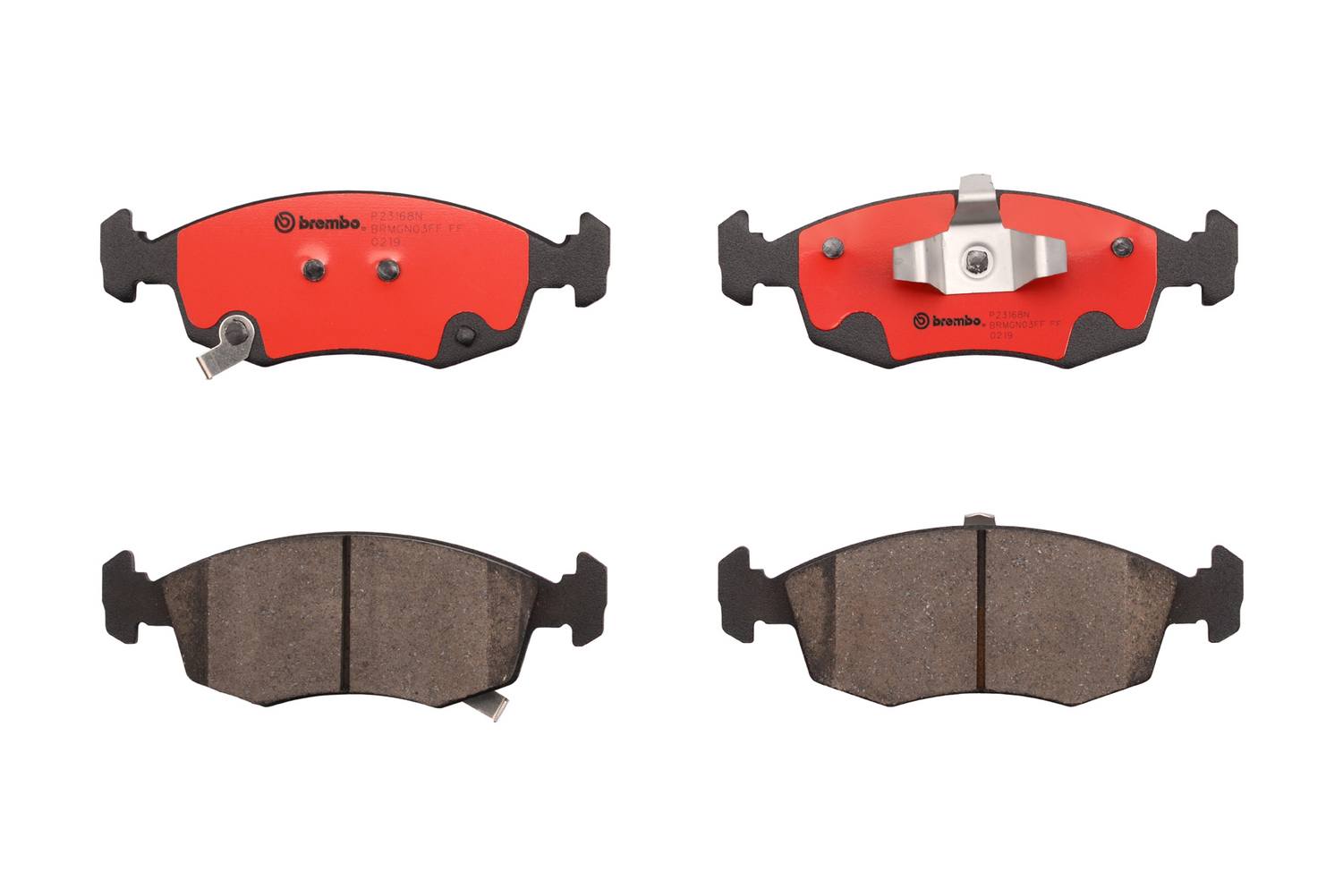 Fiat Disc Brake Pad Set - Front (Ceramic) 68102483AB Brembo