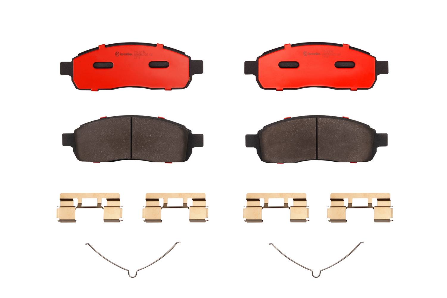 Ford Lincoln Disc Brake Pad Set - Front (Ceramic) 4U2Z2V001CA Brembo