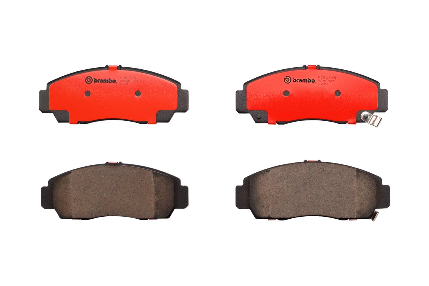 Honda Acura Disc Brake Pad Set - Front (Ceramic) 45022TR0E02 Brembo