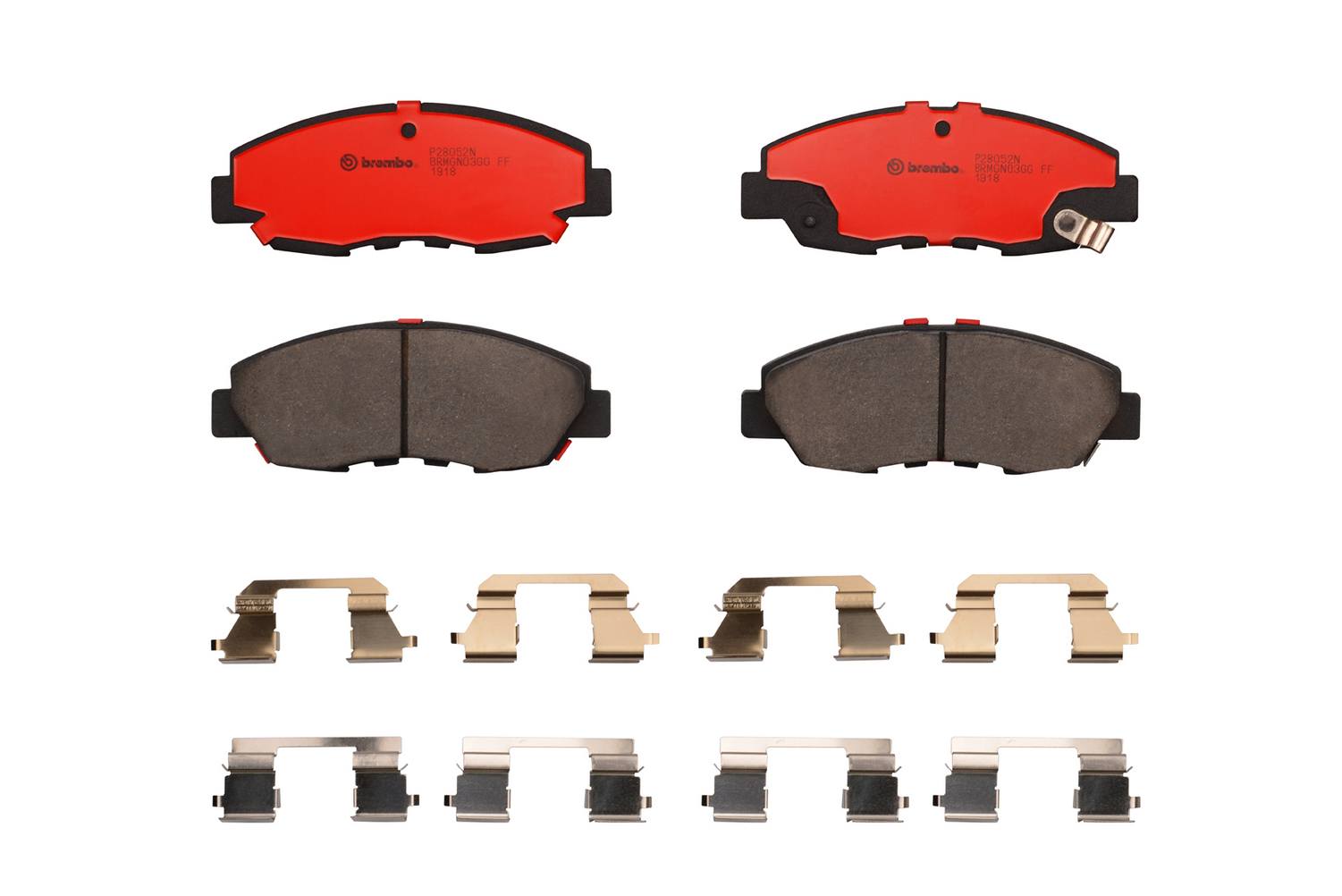 Honda Disc Brake Pad and Rotor Kit - Front (262mm) (Ceramic) Brembo