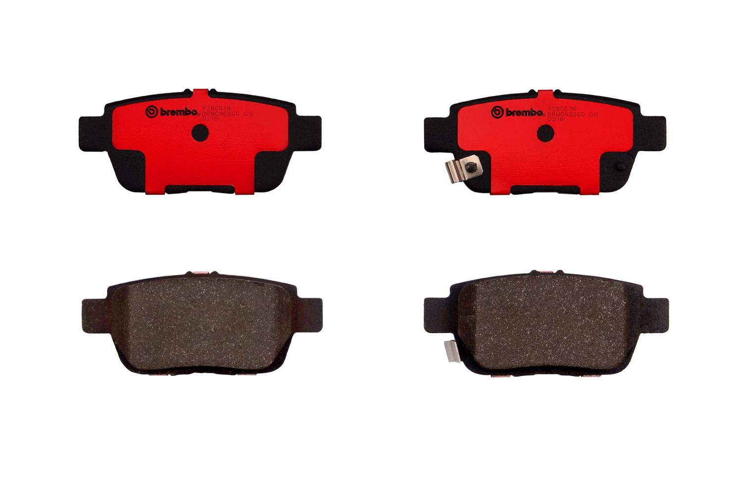 Honda Acura Disc Brake Pad Set - Rear (Ceramic) 43022TK4A01 Brembo