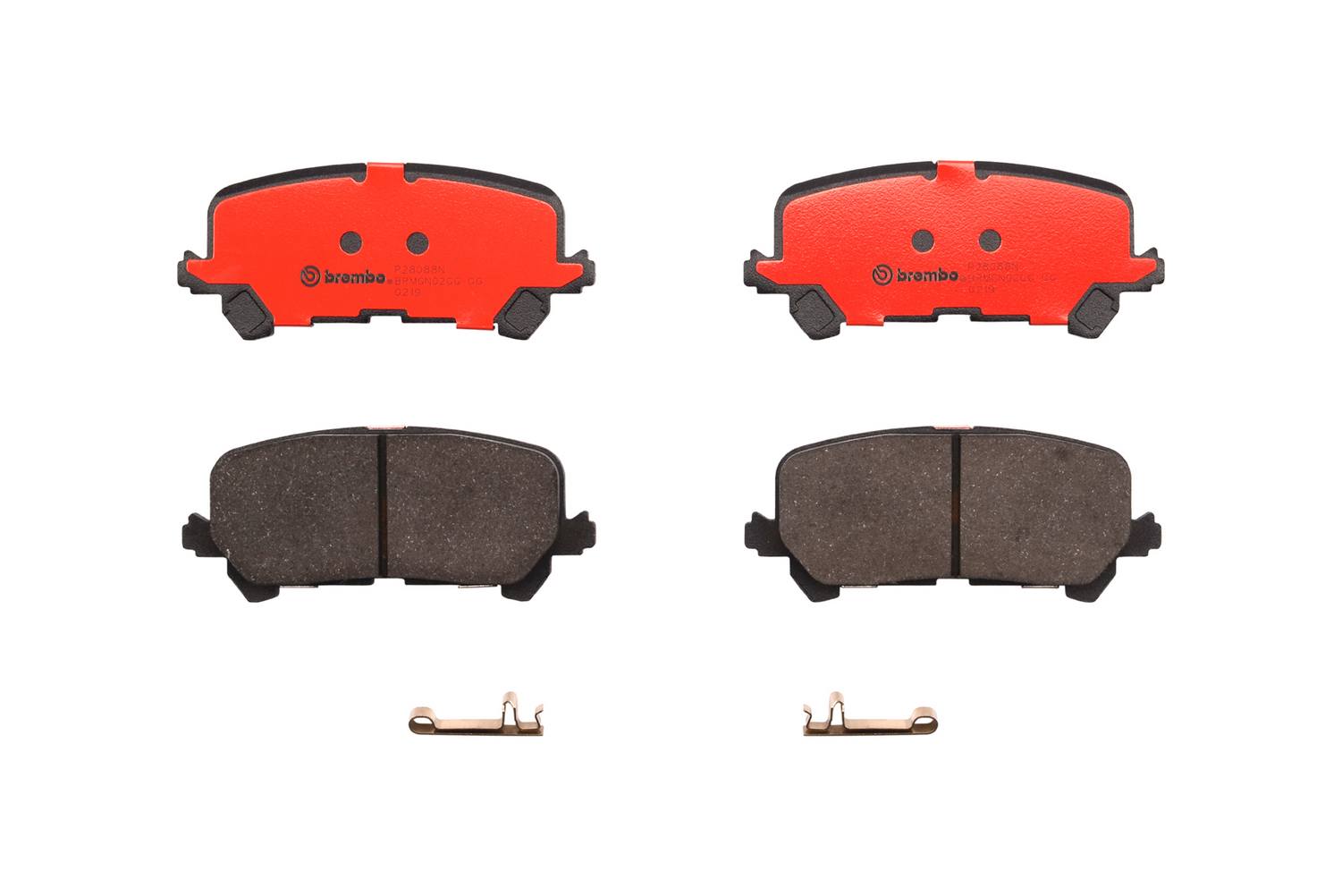 Honda Acura Disc Brake Pad Set - Rear (Ceramic) 43022TZ5A01 Brembo