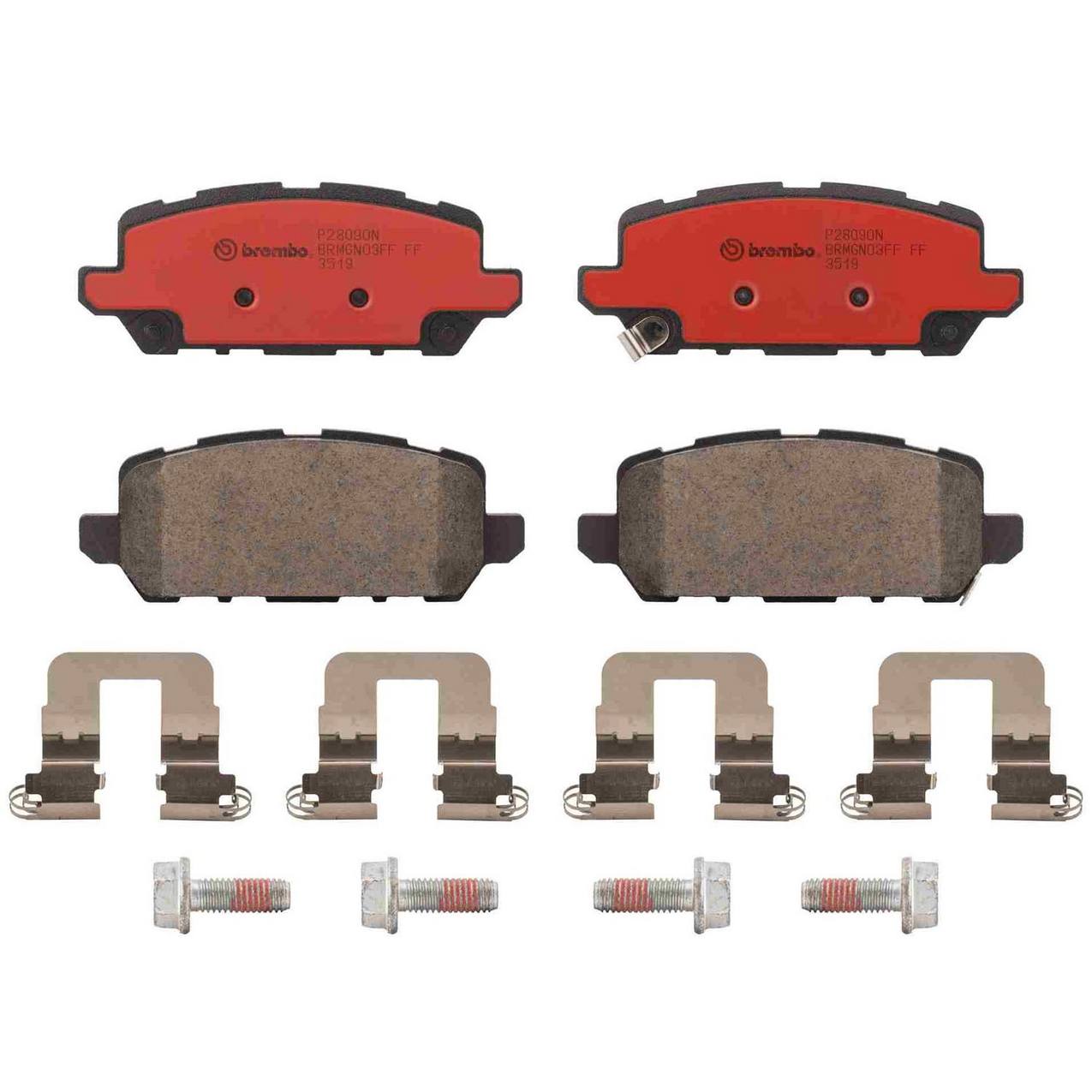 Honda Disc Brake Pad Set - Rear (Ceramic) 43022T7JH11 Brembo