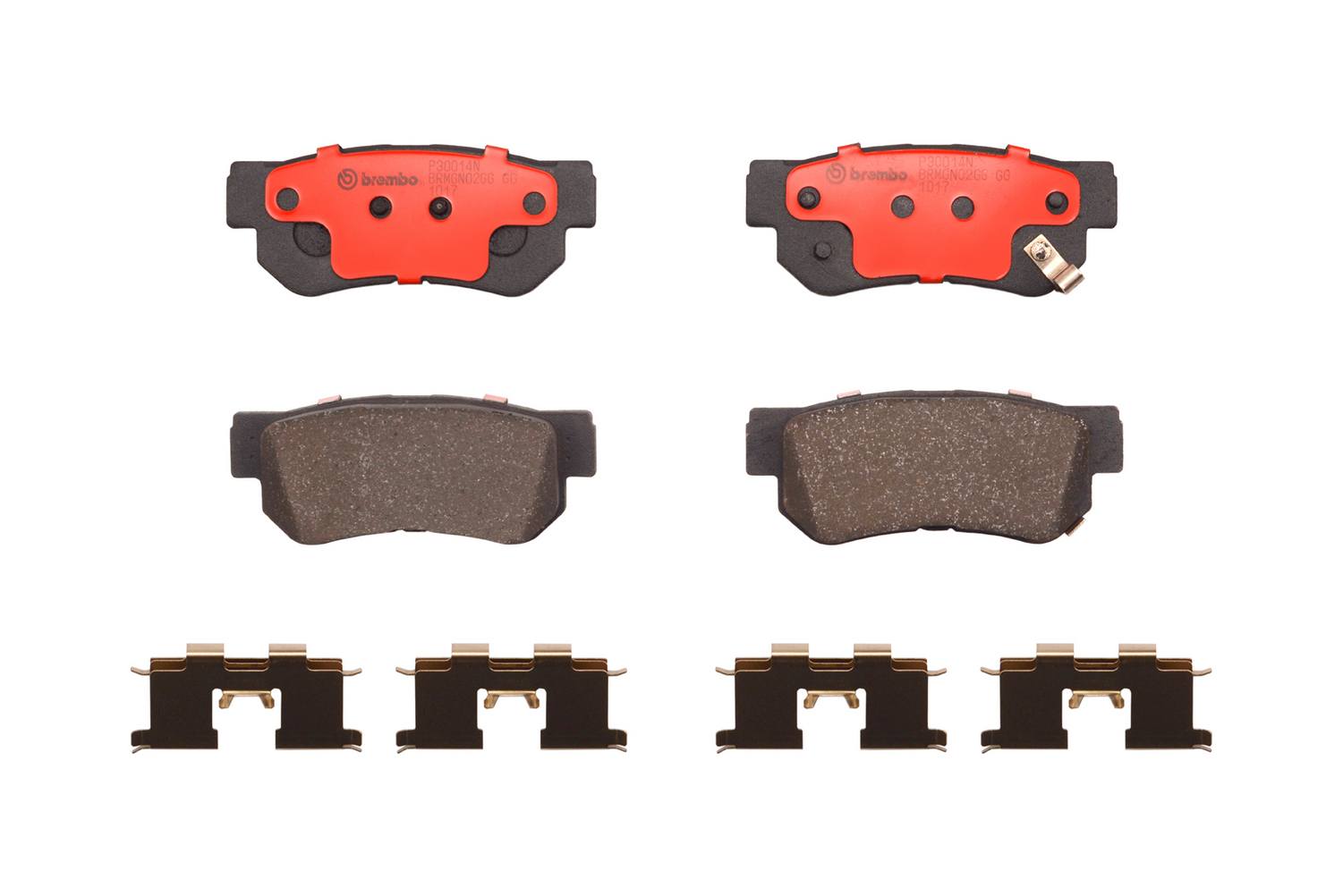 Kia Hyundai Disc Brake Pad Set - Rear (Ceramic) 583023FA00 Brembo