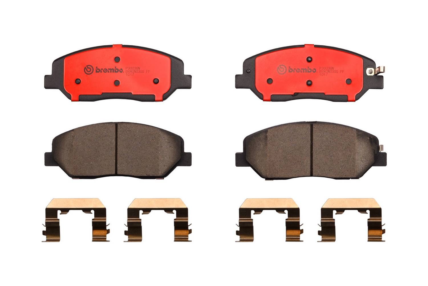 Kia Hyundai Disc Brake Pad Set - Front (Ceramic) 581014DU00 Brembo