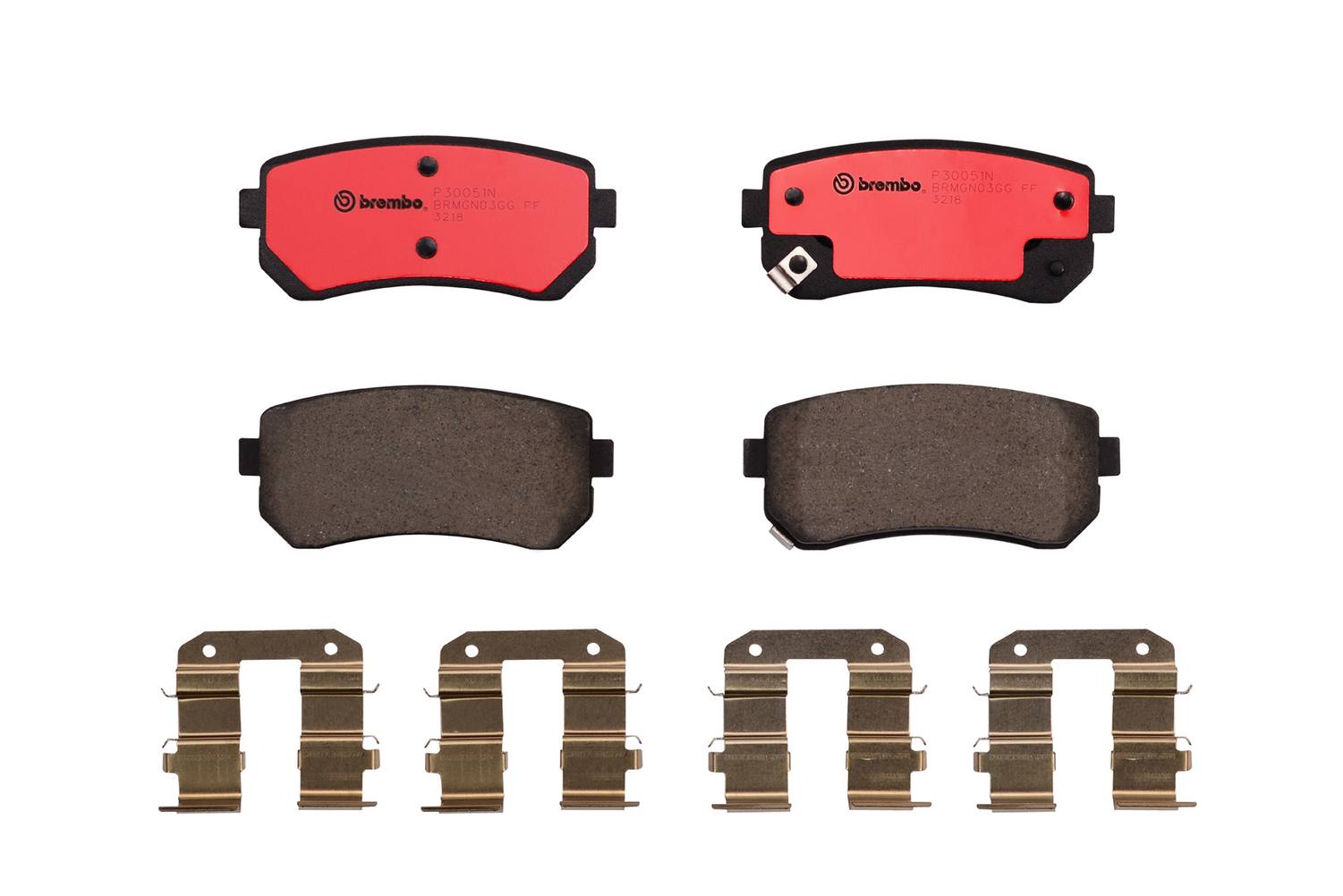 Kia Hyundai Disc Brake Pad Set - Rear (Ceramic) 583022LA31 Brembo