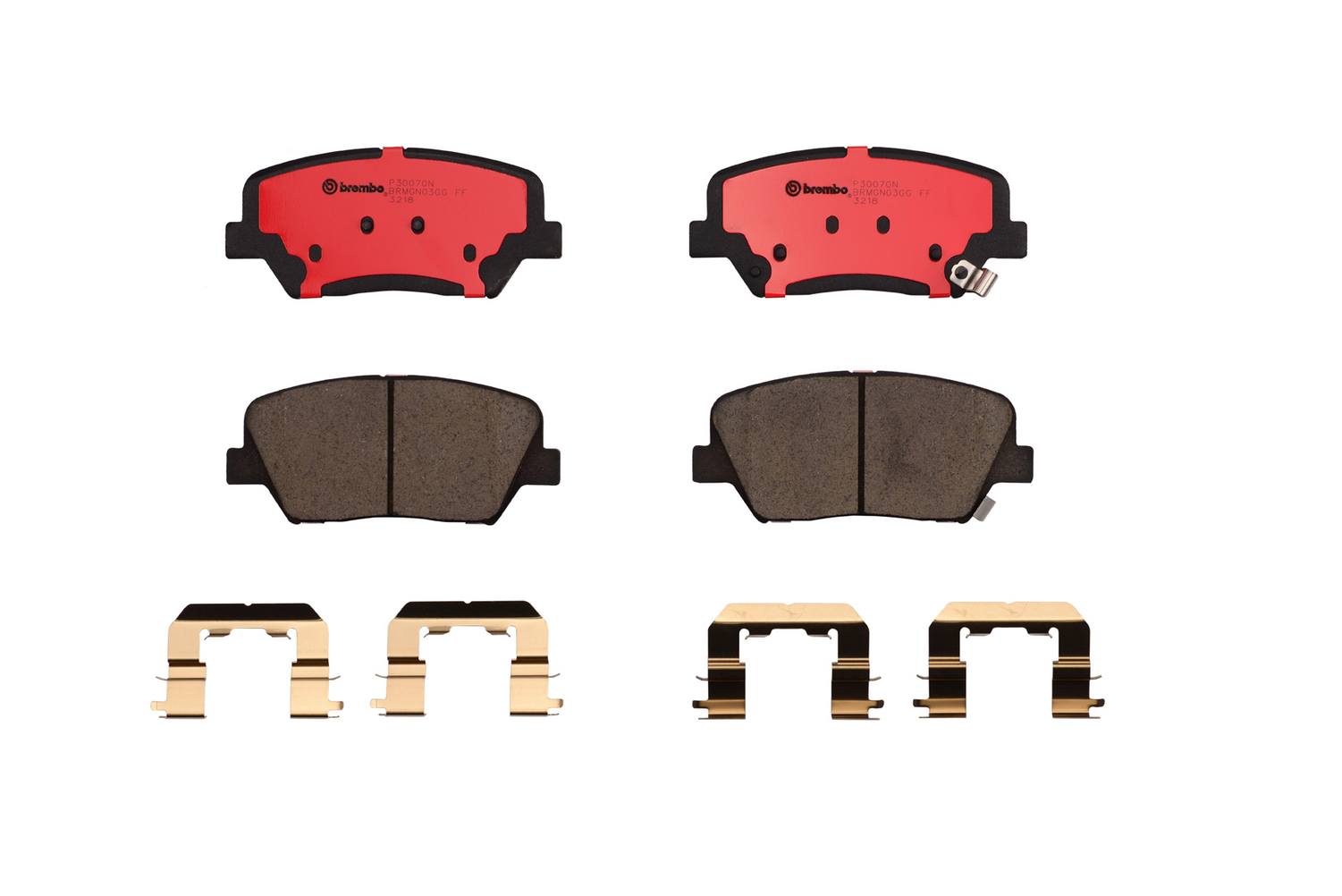 Kia Hyundai Disc Brake Pad Set - Front (Ceramic) 58101C6A00 Brembo