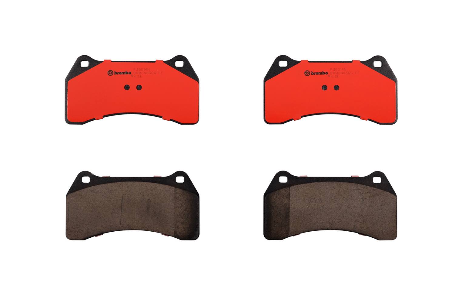 Jaguar Disc Brake Pad Set - Front (Ceramic) C2C8365 Brembo