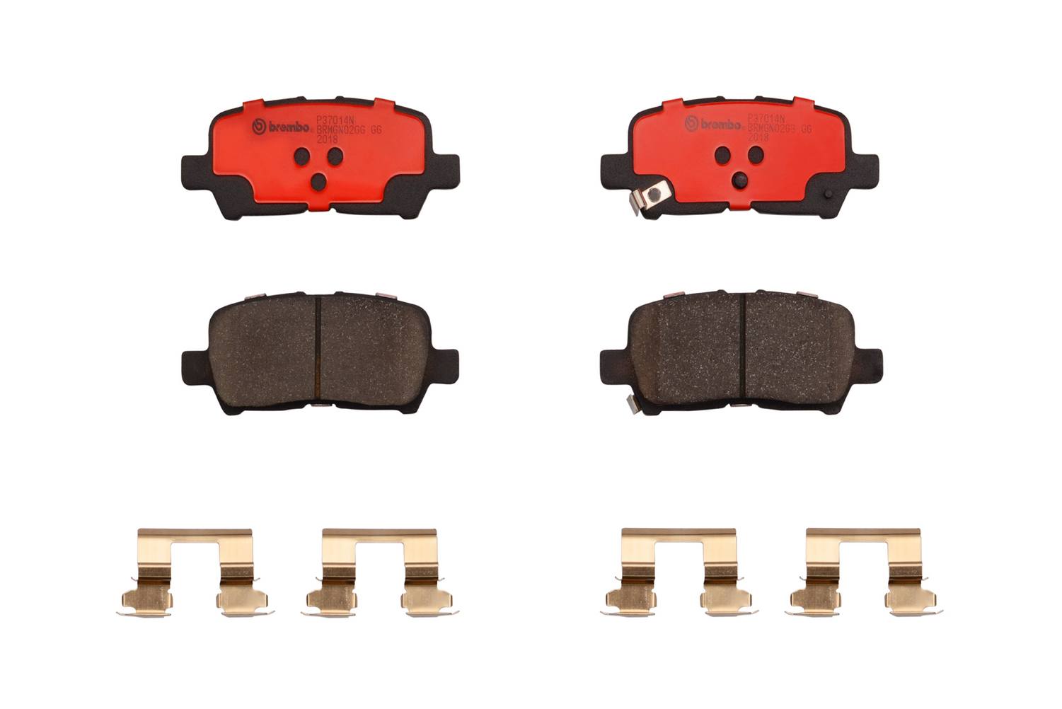 Buick Chevrolet Pontiac Disc Brake Pad Set - Rear (Ceramic) 18048690 Brembo