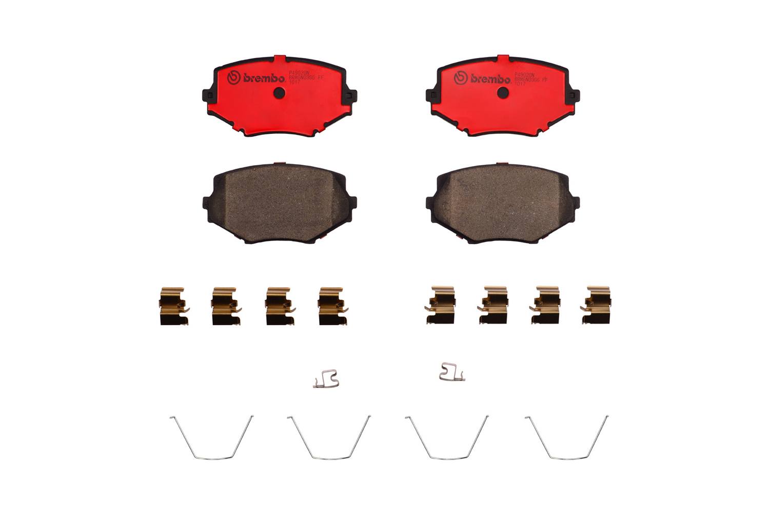 Mazda Disc Brake Pad Set - Front (Ceramic) NCY53323Z Brembo