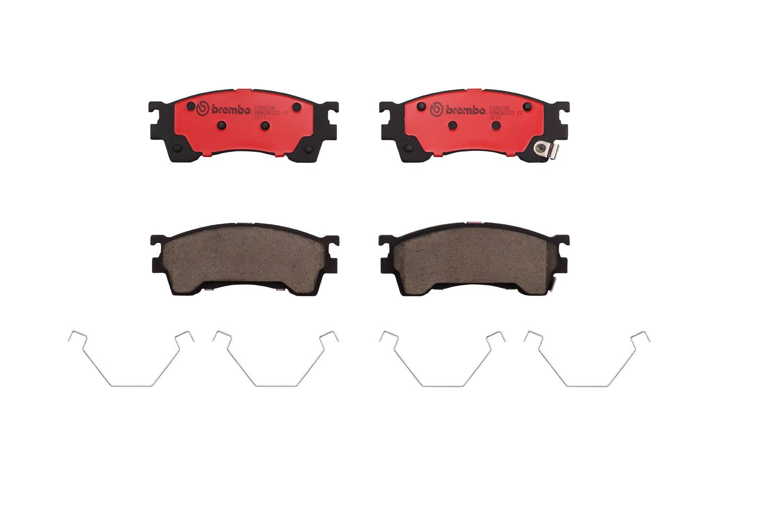 Ford Mazda Disc Brake Pad Set - Front (Ceramic) F62Z2001BA Brembo