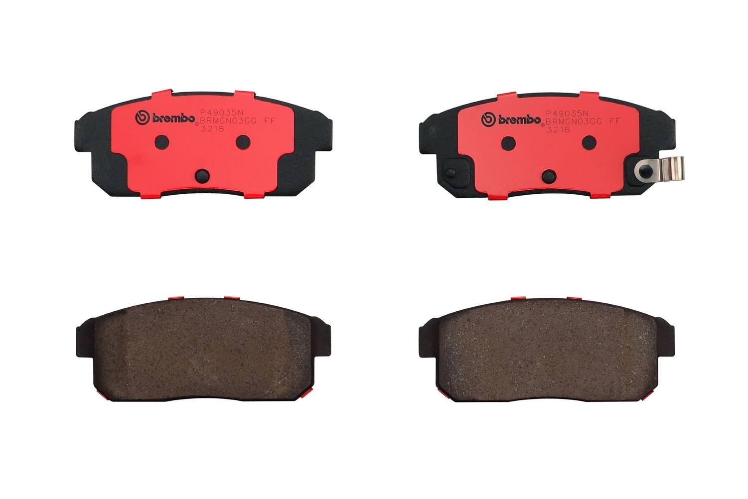 Nissan Mazda Disc Brake Pad Set - Rear (Ceramic) 44060AU091 Brembo