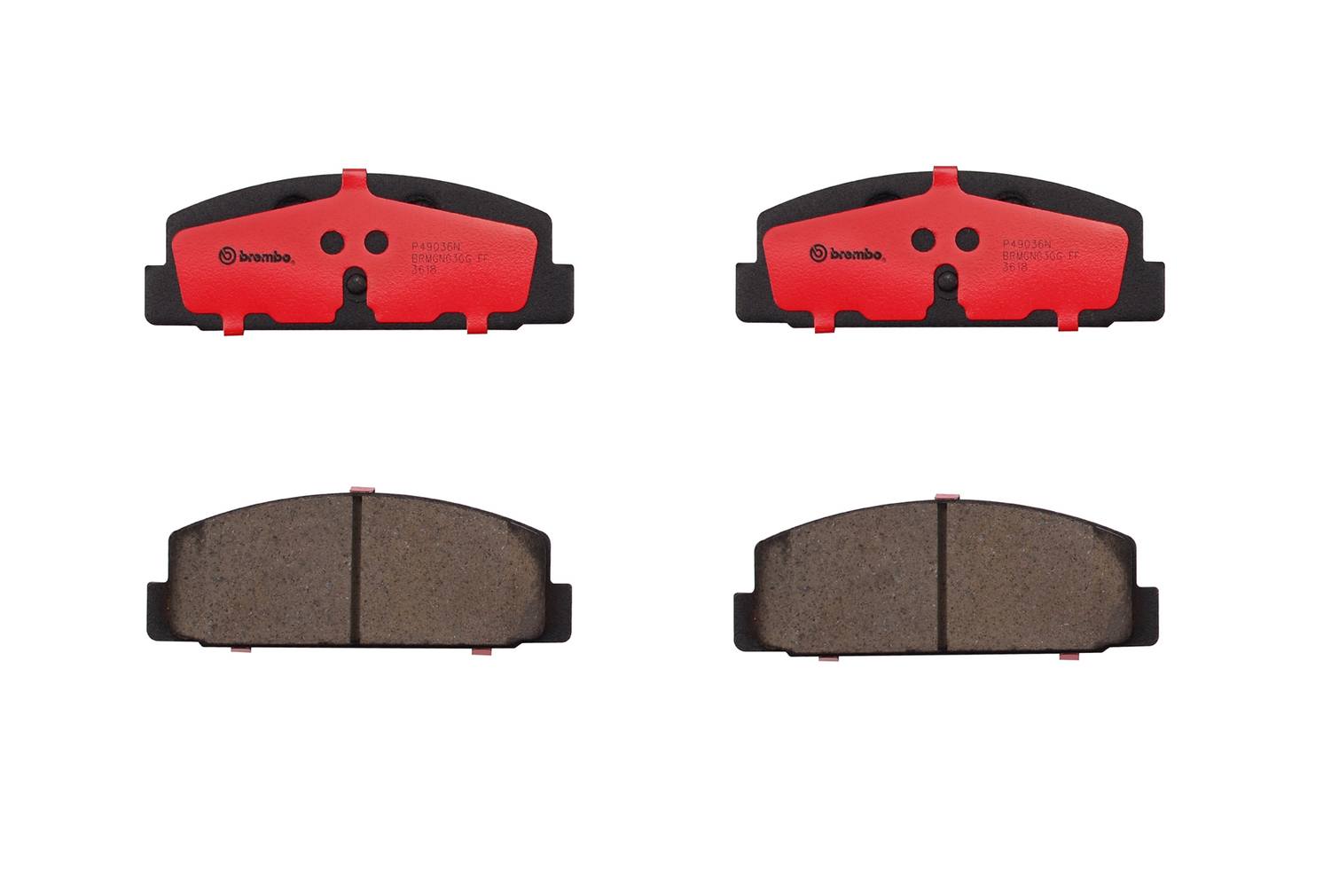 Mazda Disc Brake Pad Set - Rear (Ceramic) GS392643Z Brembo