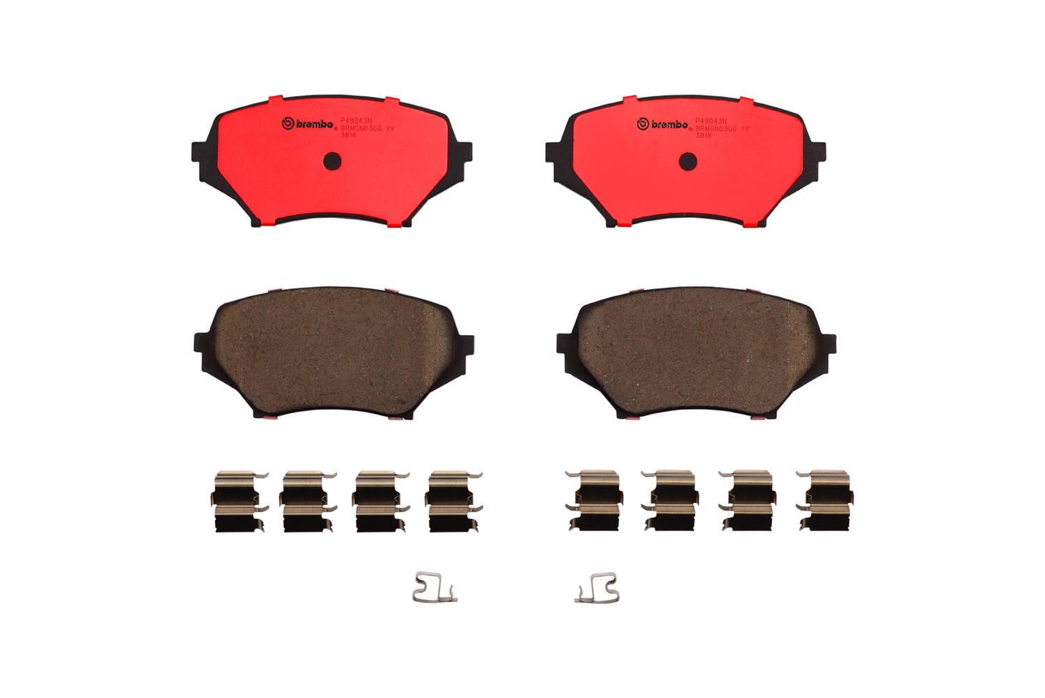 Mazda Disc Brake Pad Set - Front (Ceramic) NFY73328ZD Brembo