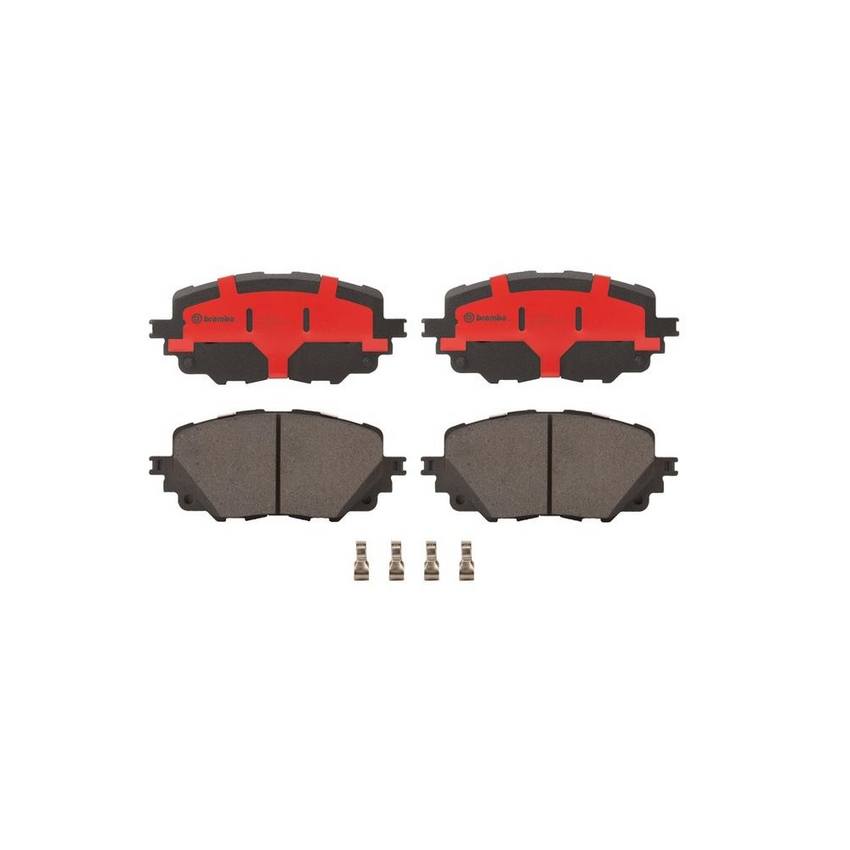 Fiat Mazda Disc Brake Pad Set - Front (Ceramic) 68333395AA Brembo