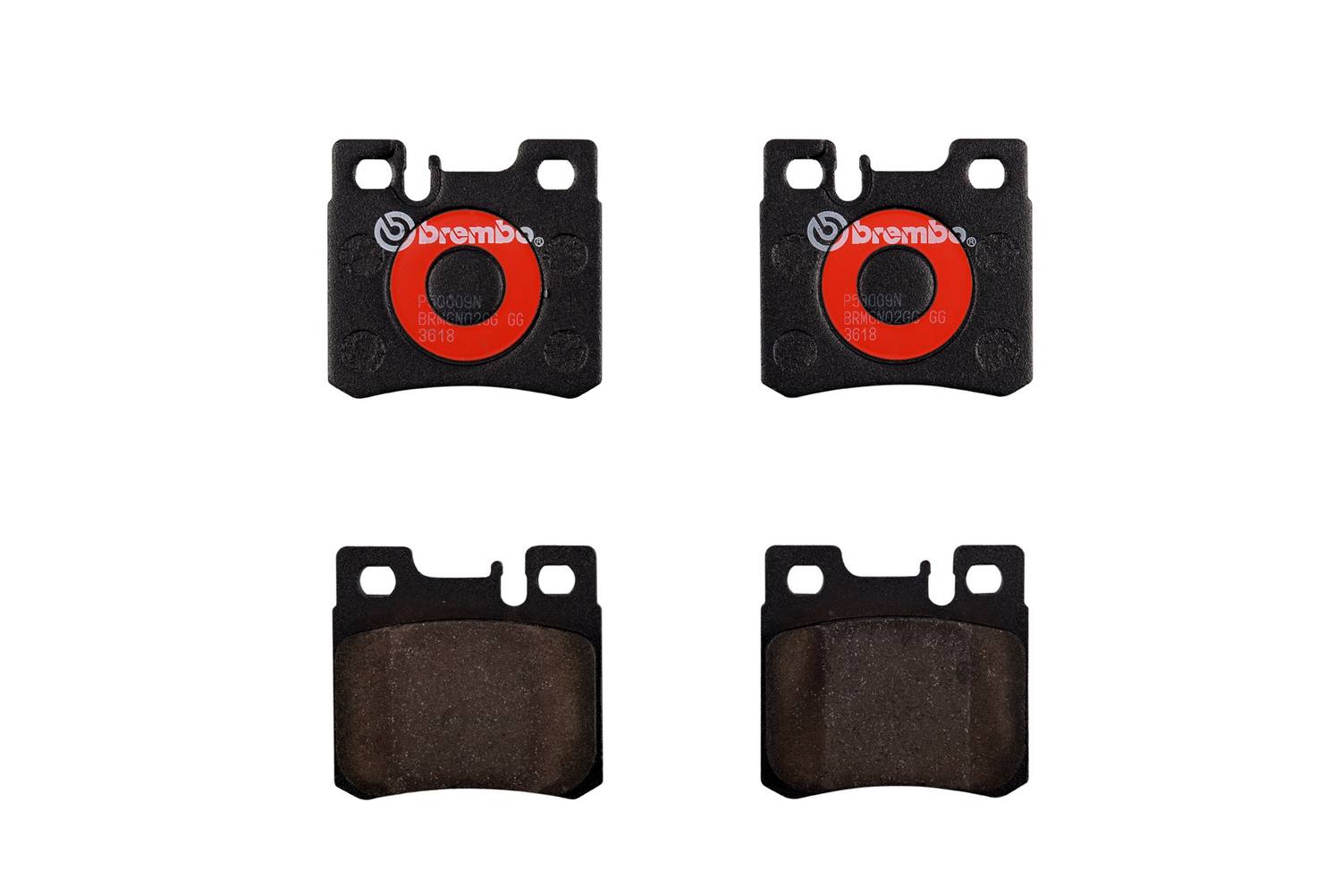 Mercedes Disc Brake Pad and Rotor Kit - Rear (278mm) (Ceramic) (Xtra) Brembo