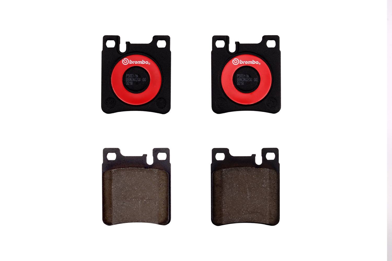 Mercedes Disc Brake Pad and Rotor Kit - Rear (290mm) (Ceramic) Brembo