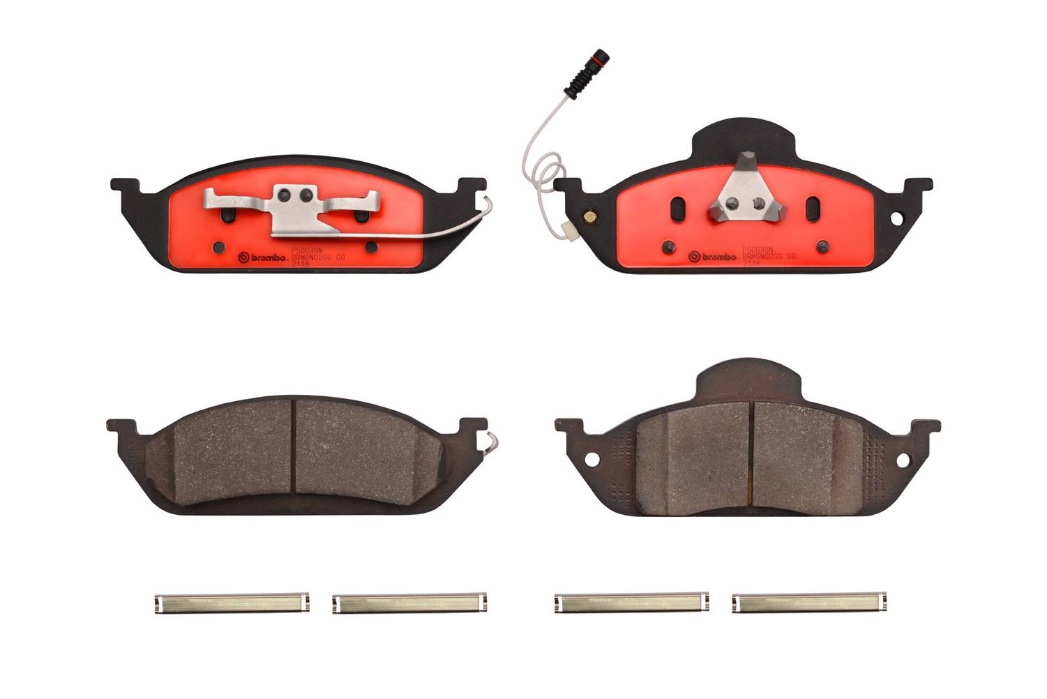 Mercedes Disc Brake Pad Set - Front (Ceramic) 163420122041 Brembo