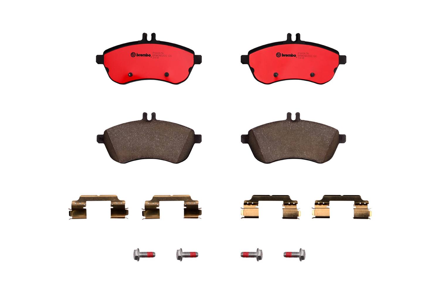 Mercedes Disc Brake Pad and Rotor Kit - Front (295mm) (Ceramic) Brembo