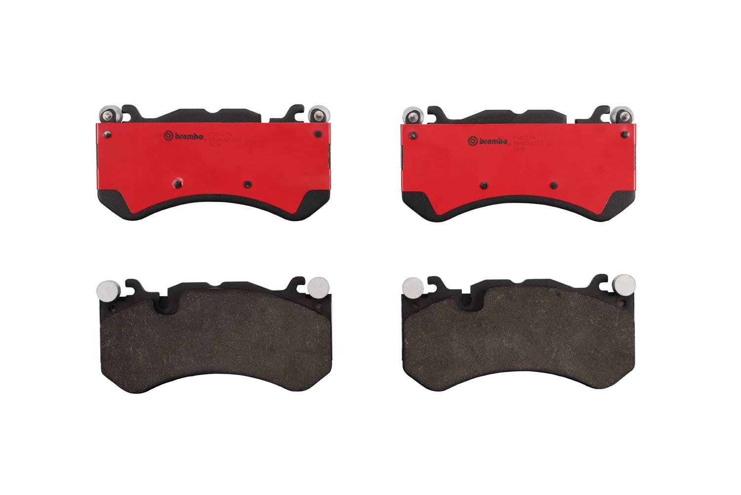 Audi Mercedes Disc Brake Pad Set - Front (Ceramic) 4G0698151AC Brembo