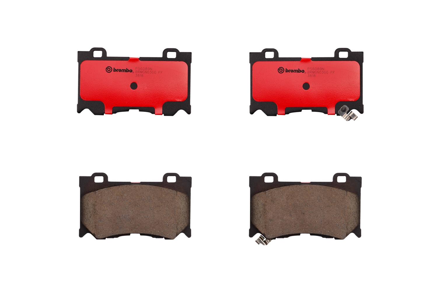 Nissan Infiniti Disc Brake Pad Set - Front (Ceramic) AY040NS146 Brembo