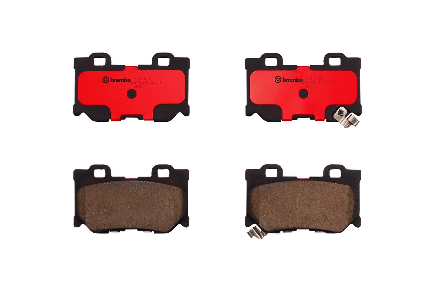 Nissan Infiniti Disc Brake Pad Set - Rear (Ceramic) D4060JL00J Brembo