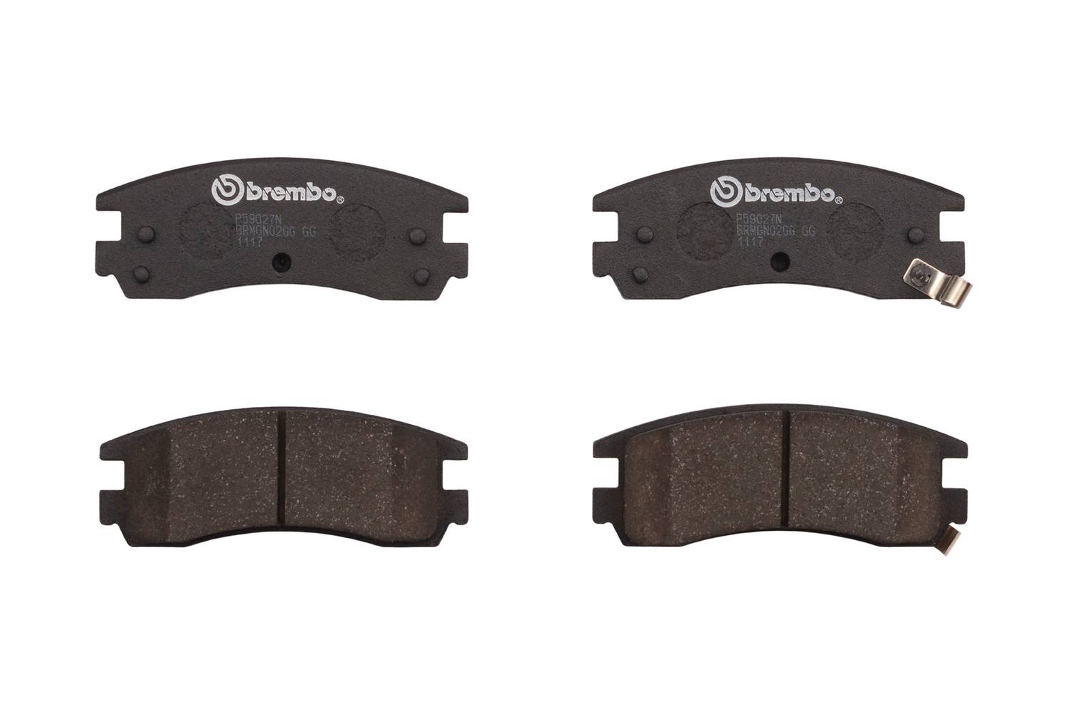 Buick Cadillac Chevrolet Disc Brake Pad Set - Rear (Ceramic) 19152685 Brembo