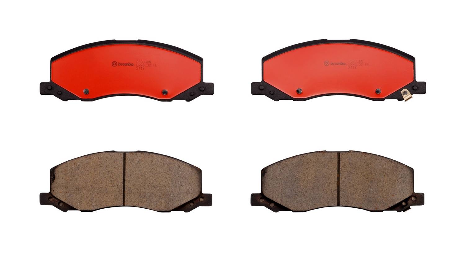 Saab Disc Brake Pad Set - Front (Ceramic) 13237752 Brembo