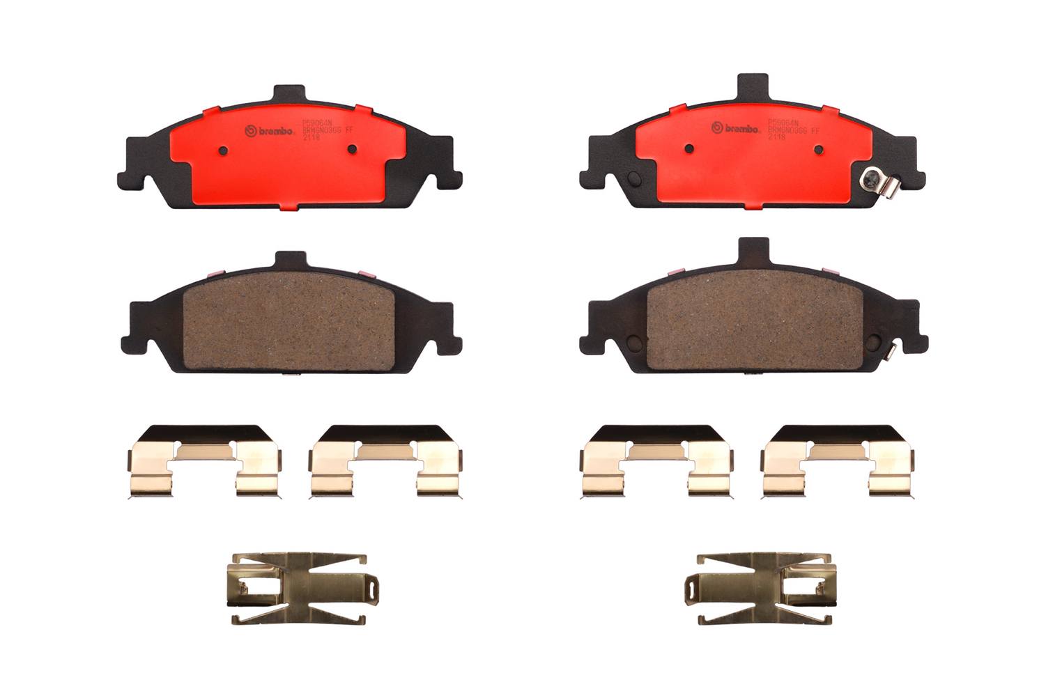 Chevrolet Oldsmobile Pontiac Disc Brake Pad Set - Front (Ceramic) 18040083 Brembo