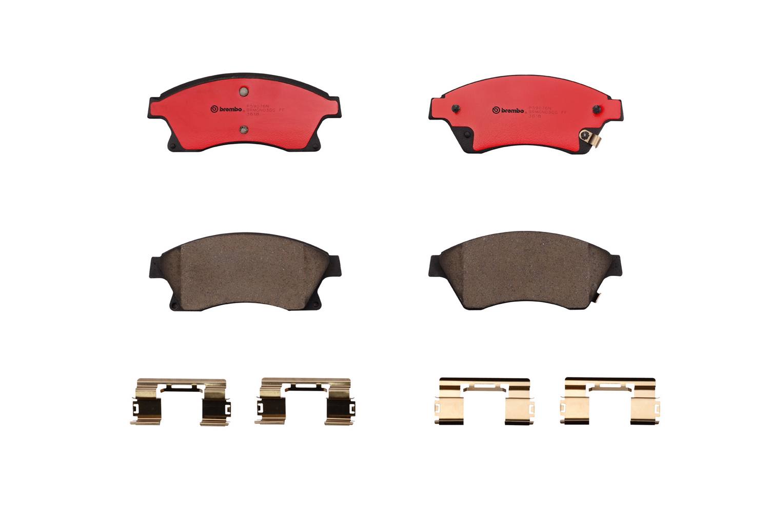 Chevrolet Disc Brake Pad Set - Front (Ceramic) 42570931 Brembo