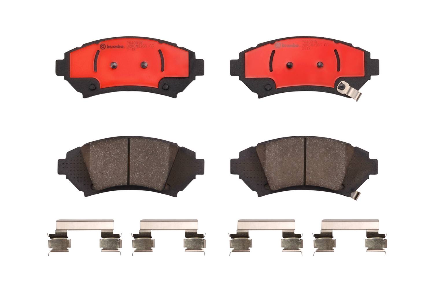 Buick Chevrolet Pontiac Disc Brake Pad Set - Front (Ceramic) 19152666 Brembo