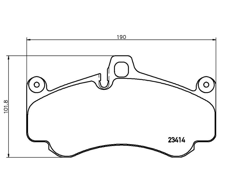 Porsche Disc Brake Pad Set - Front (Ceramic) 99735194890 Brembo