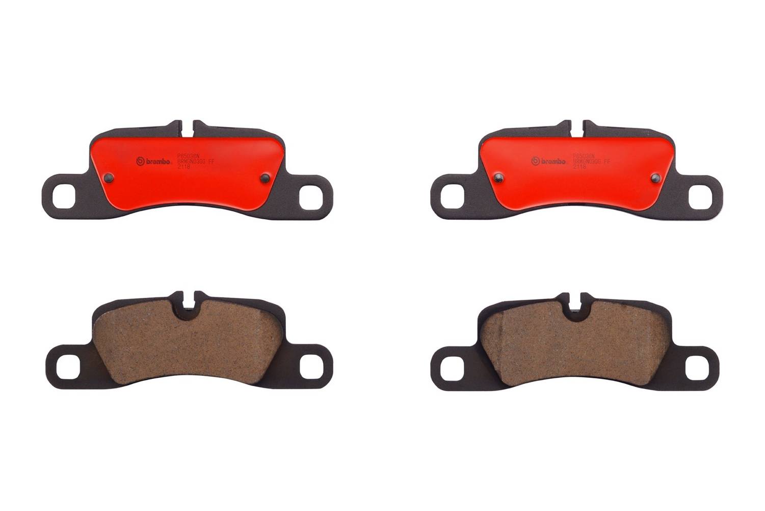 Porsche Disc Brake Pad Set - Rear (Ceramic) 95835293972 Brembo