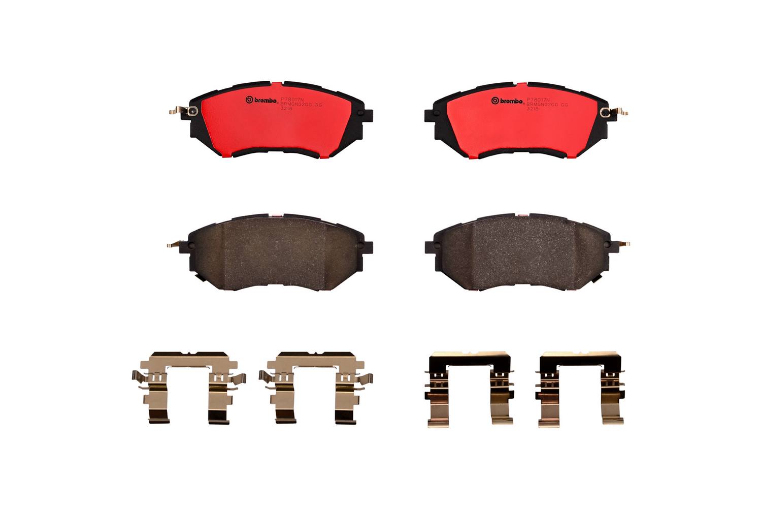 Subaru Disc Brake Pad Set - Front (Ceramic) 26696AL01A Brembo