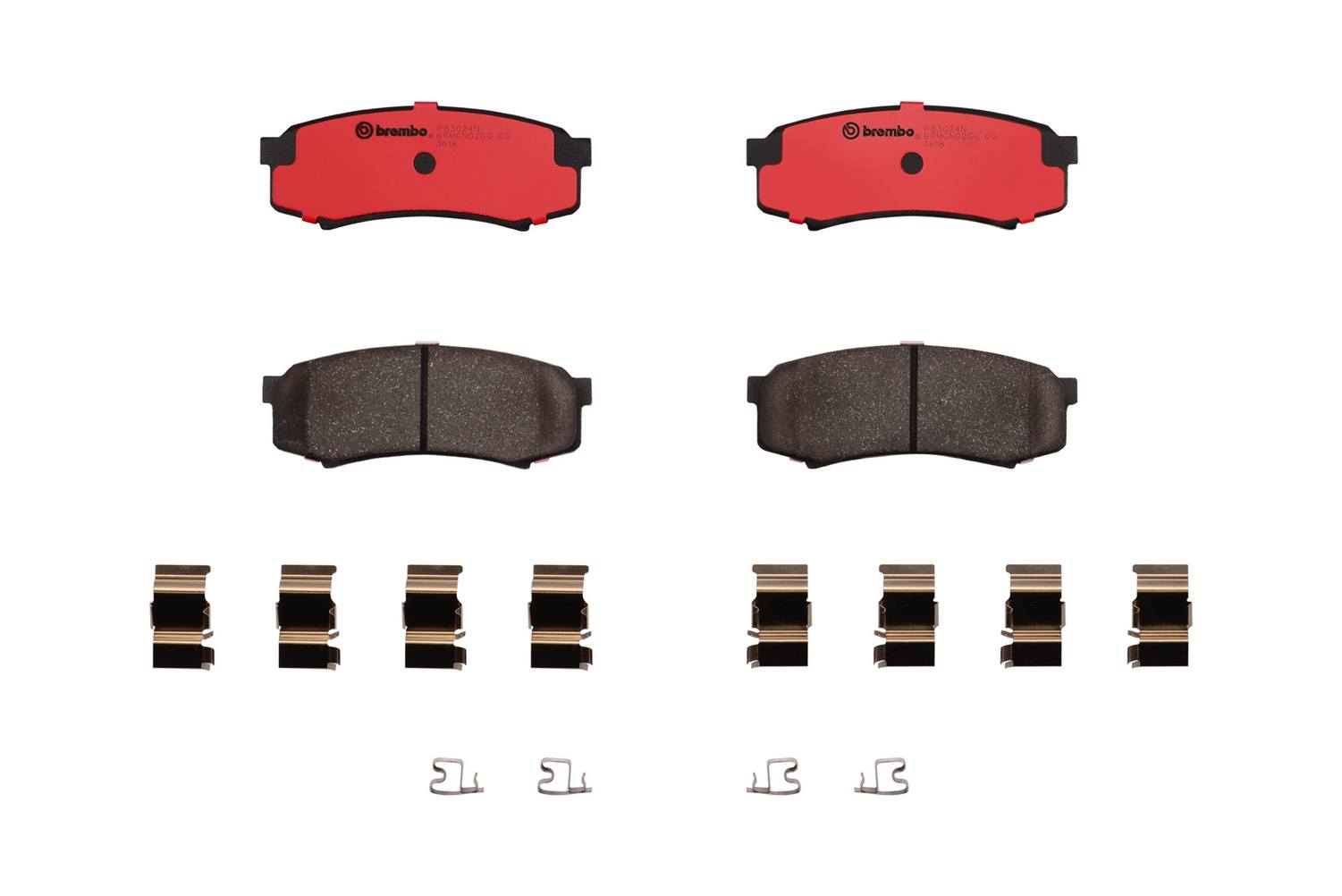 Toyota Lexus Disc Brake Pad Set - Rear (Ceramic) 0449260020 Brembo