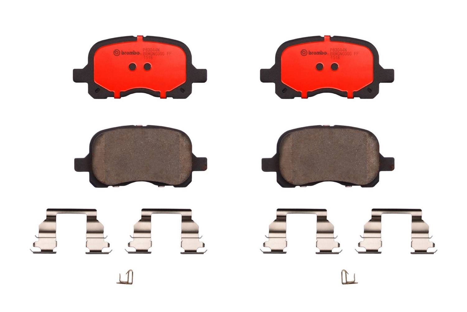 Toyota Chevrolet Disc Brake Pad Set - Front (Ceramic) 0446502010 Brembo