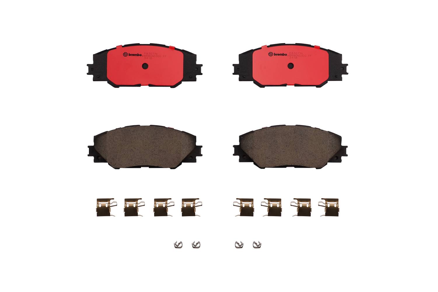 Toyota Pontiac Scion Disc Brake Pad Set - Front (Ceramic) 044650R031 Brembo