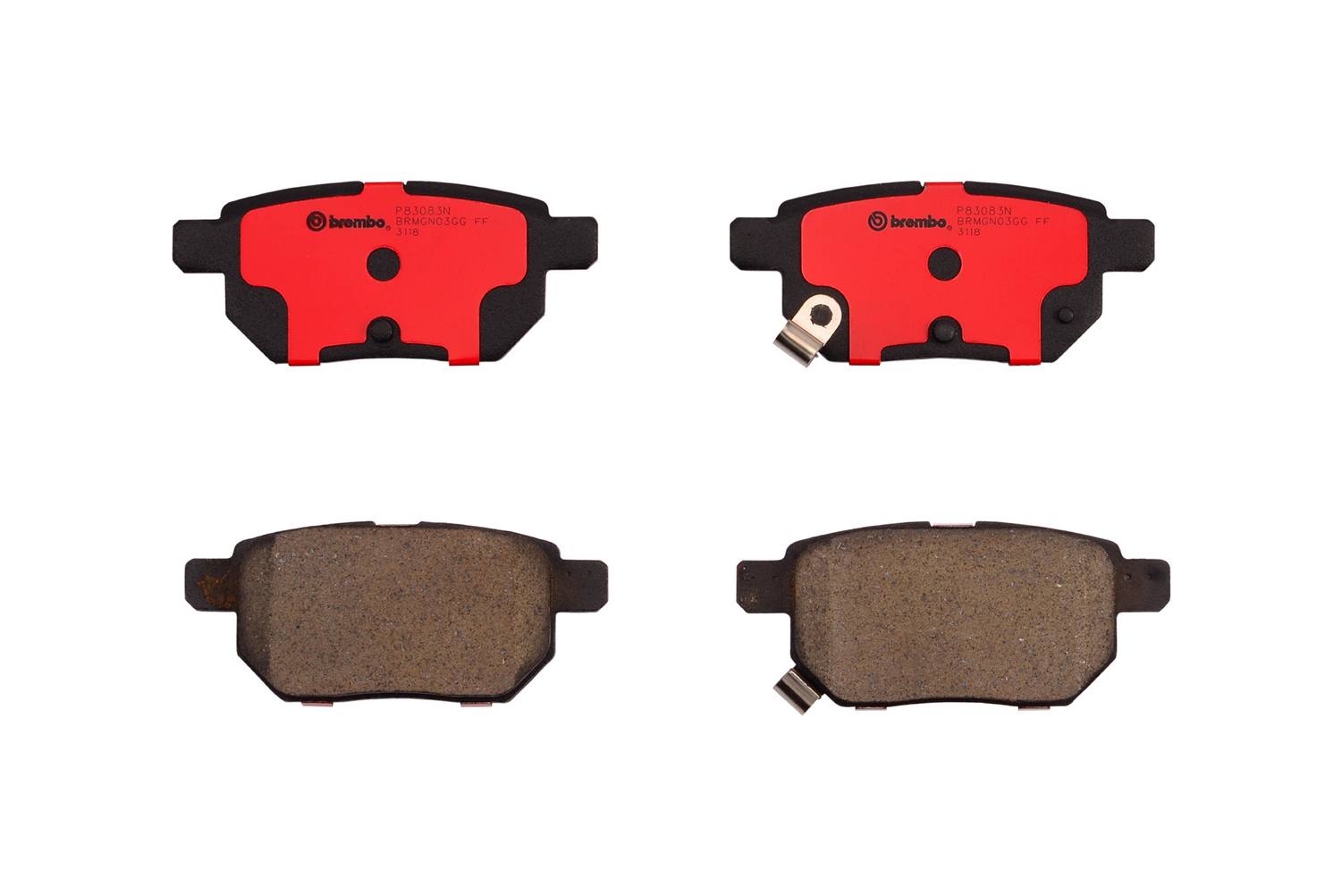 Toyota Pontiac Scion Disc Brake Pad Set - Rear (Ceramic) 446652170 Brembo