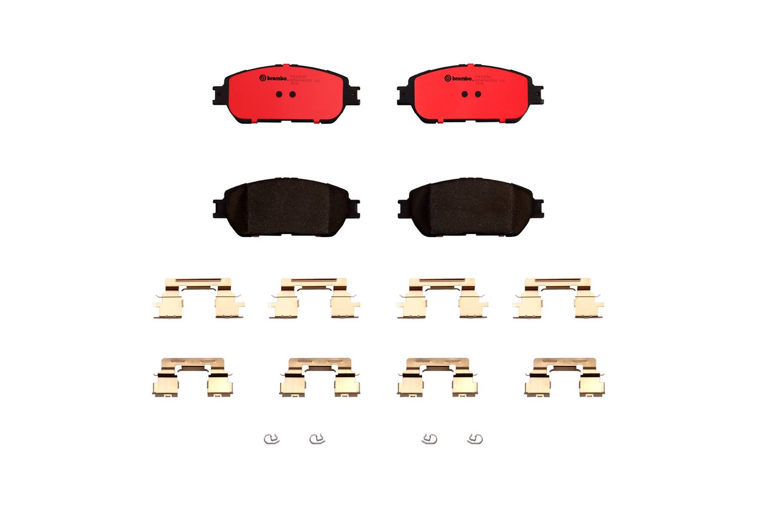 Toyota Lexus Disc Brake Pad Set - Front (Ceramic) 0446533350 Brembo